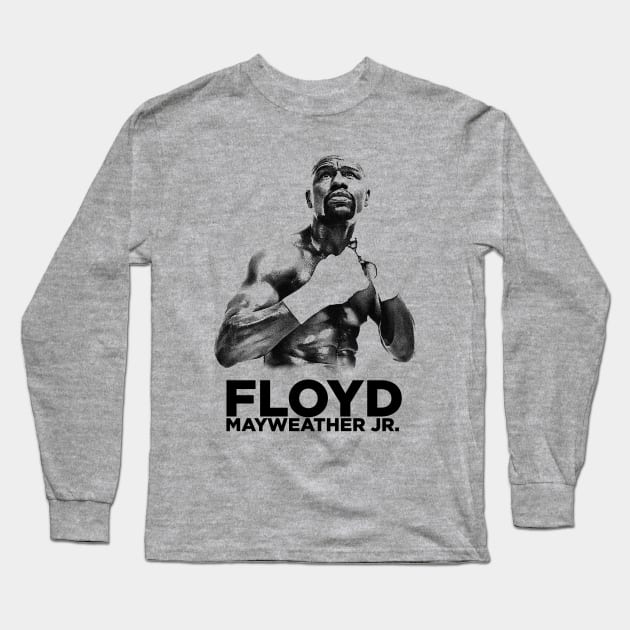 Floyd Mayweather Jr. Long Sleeve T-Shirt by enricoalonzo